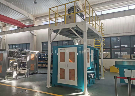 Automatische Verpackmaschine für Doppelt-den Wäger des Reis-50kg, der in der Korn-Industrie überprüft