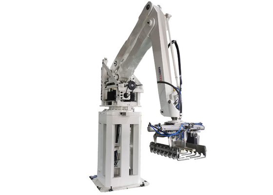 Servotaschen-Roboter Palletizer-Maschine des verstärker-210kgs in der Reis-Fabrik
