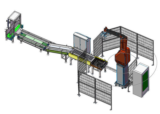 Palettierungsroboter-Arm 220V 70kg in der Haushaltsgerät-Industrie
