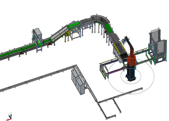 4KW 4 behaut Robotertasche Palletizer in der Düngemittel-Fertigungsstraße