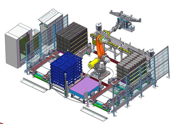 4KW 4 behaut Robotertasche Palletizer in der Düngemittel-Fertigungsstraße