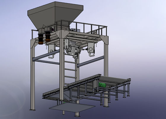 Industrielles automatisches Wiegen 500kg und Verpackmaschine